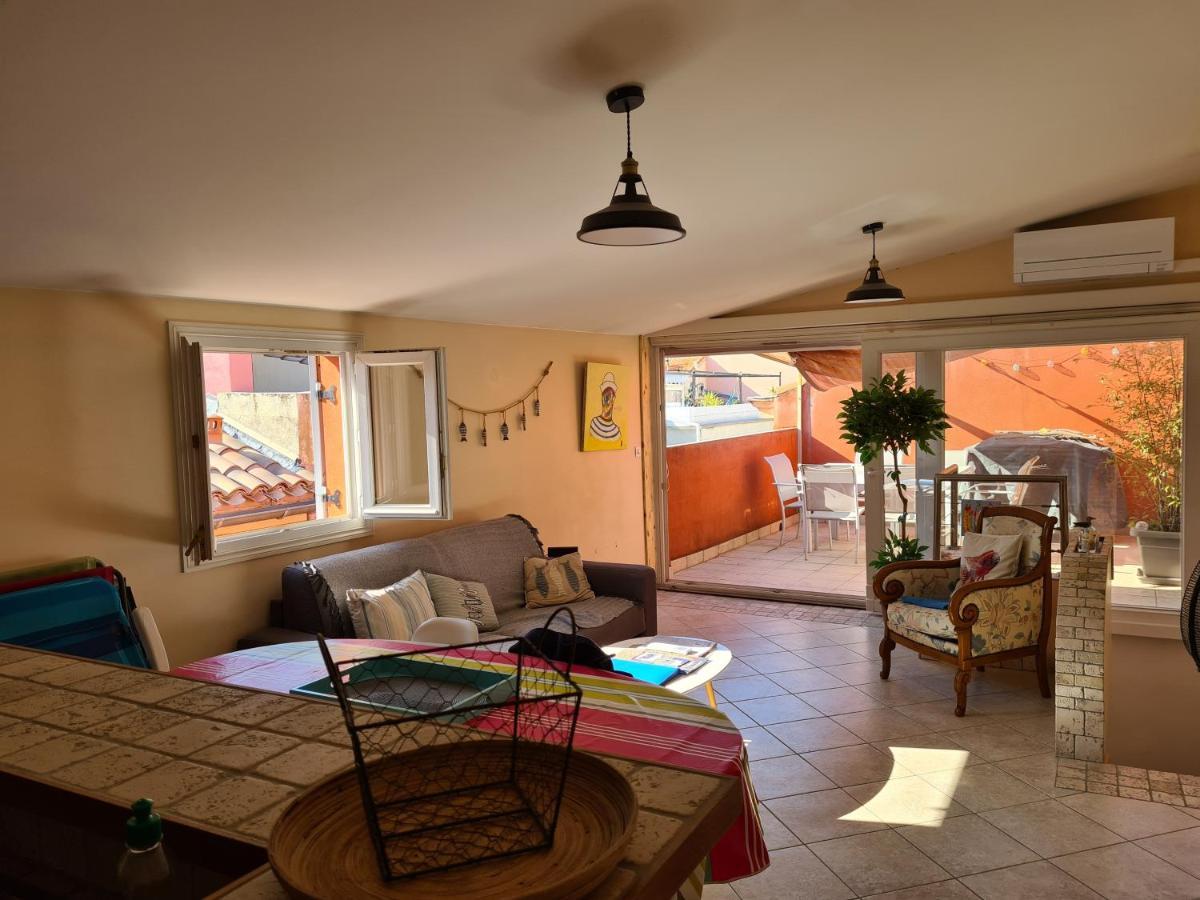 La Tropezienne, Duplex 73 M2, 100 M Du Port, Climatisation, Grande Terrasse *